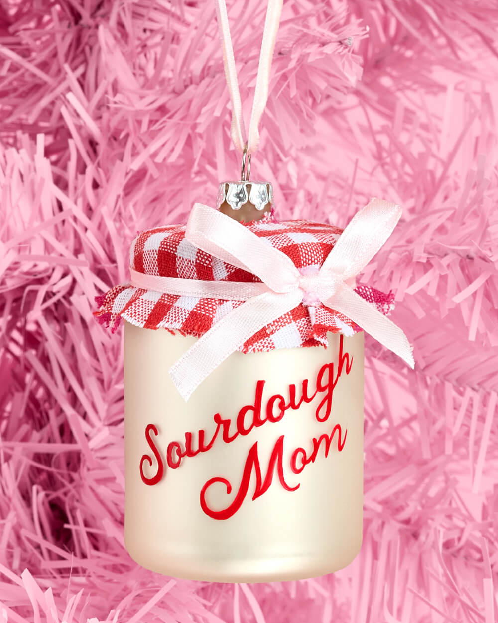 Sourdough Mom Glass Jar Ornament