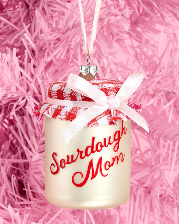 Sourdough Mom Glass Jar Ornament