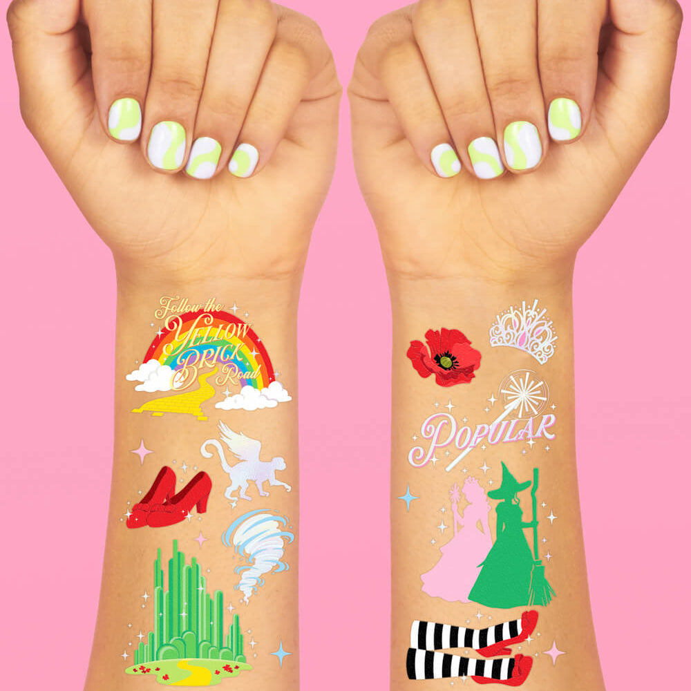 WICKED TEMPORARY TATTOOS xo, Fetti Stickers & Temporary Tattoos WICKED TEMPORARY TATTOOS Bonjour Fete - Party Supplies