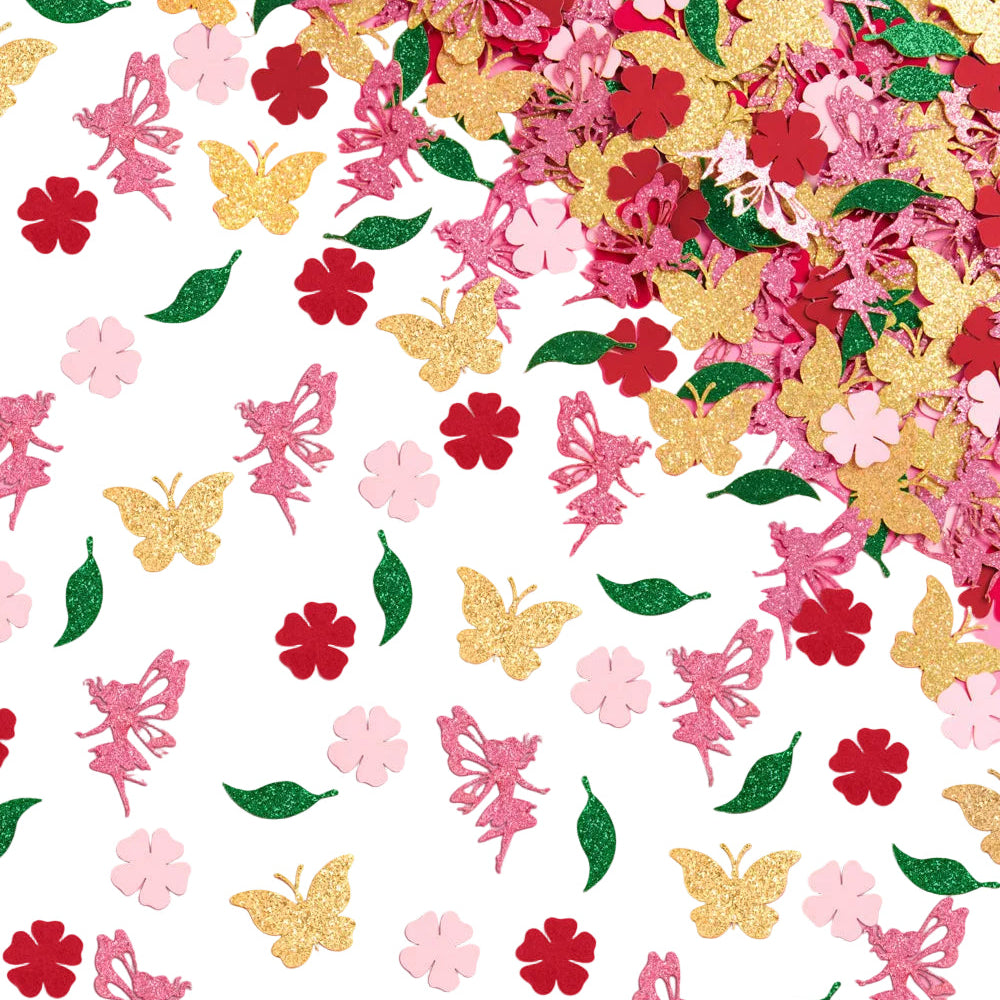 Garden Fairy Confetti - 200 pc mix xo, Fetti confetti Garden Fairy Confetti - 200 pc mix Bonjour Fete - Party Supplies