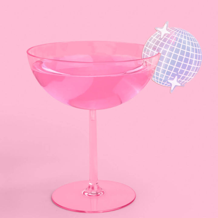 Disco Drink Markers - 8 drink markers - Bonjour Fête 