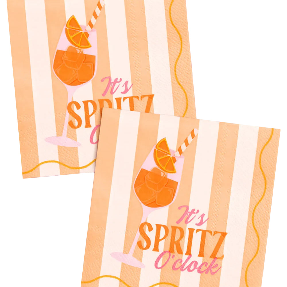 Spritz Napkins - 25 paper cocktail napkins - Bonjour Fête 