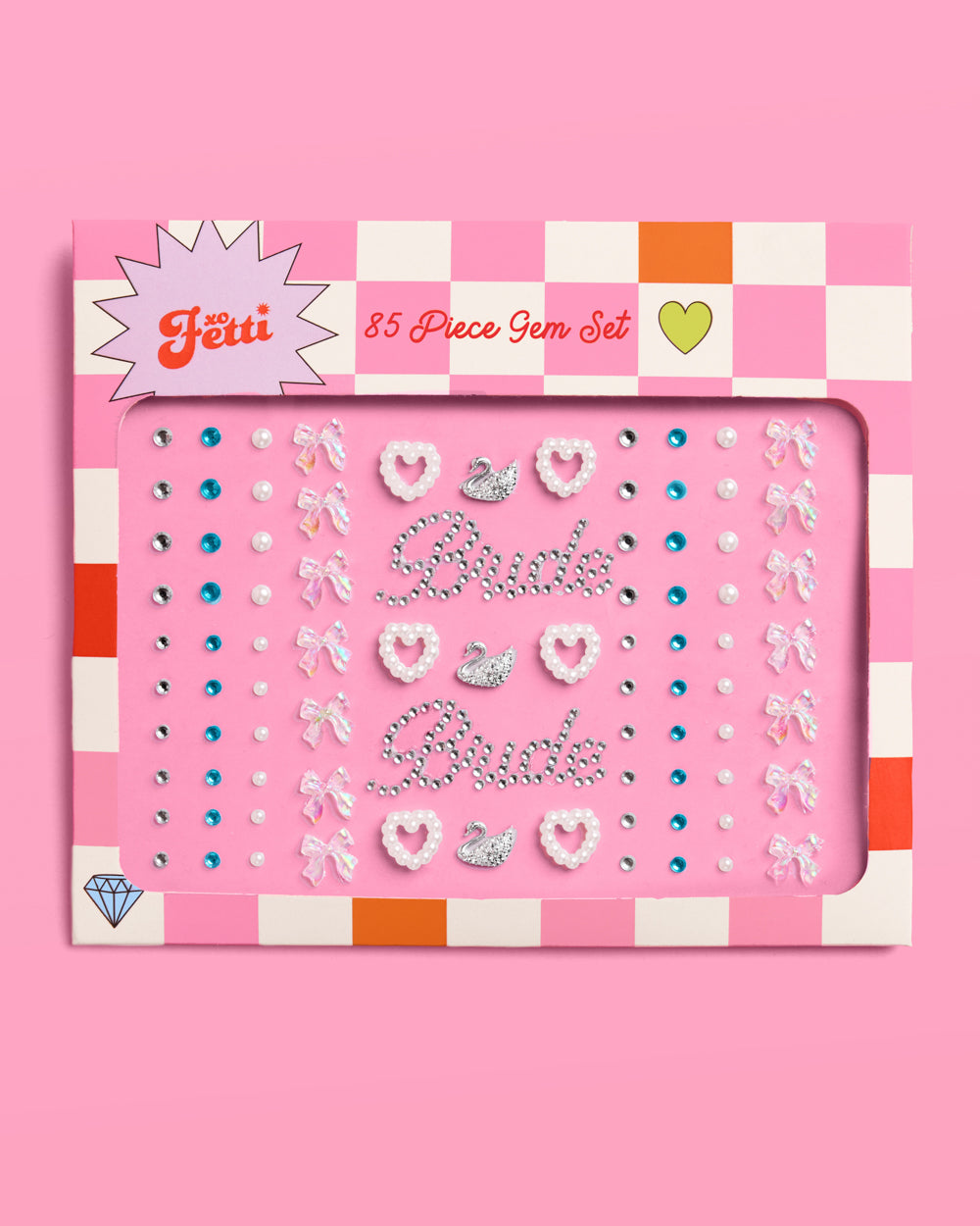 Bride Face Gems - Pearl & Crystal Set