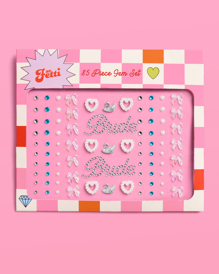 Bride Face Gems - Pearl & Crystal Set