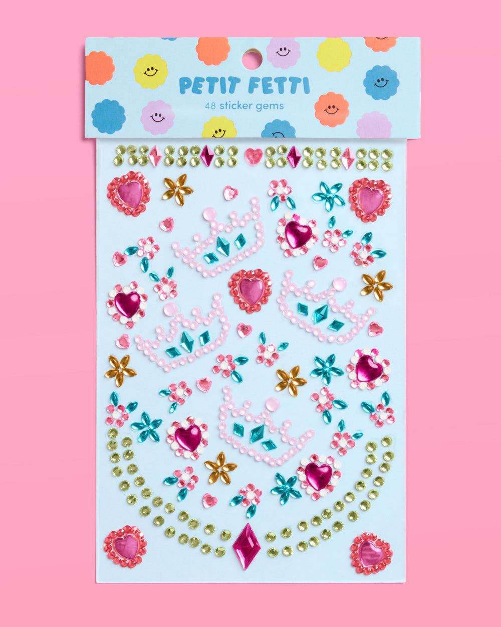 Princess Face Gems - Crown & Heart Set