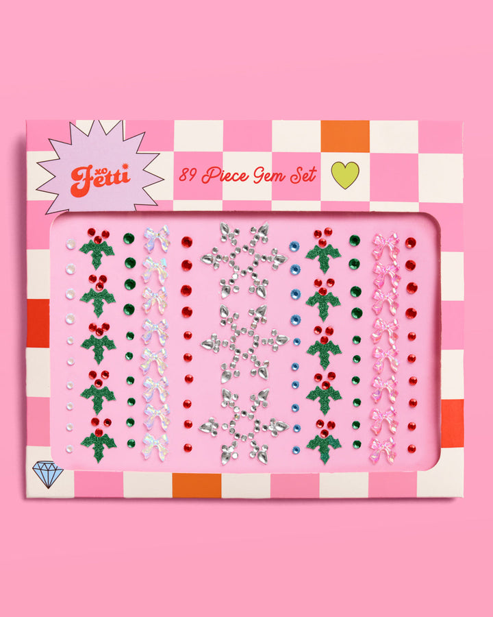 Christmas Face Gems - Snowflake & Mistletoe Set