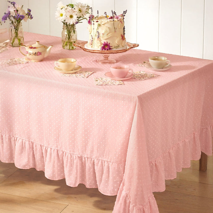 Tea Party Tablecloth - sheer polka dot tablecloth - Bonjour Fête 