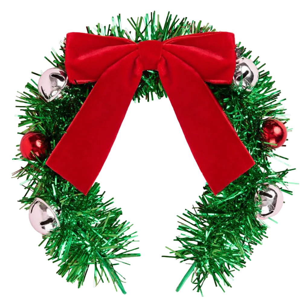 Oh Christmas Headband - fringe + bow headband