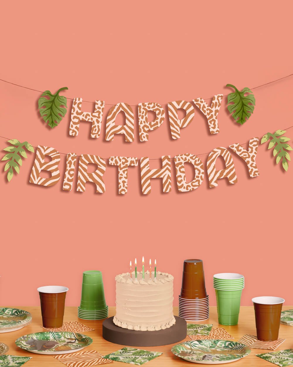Safari Happy Birthday Banner