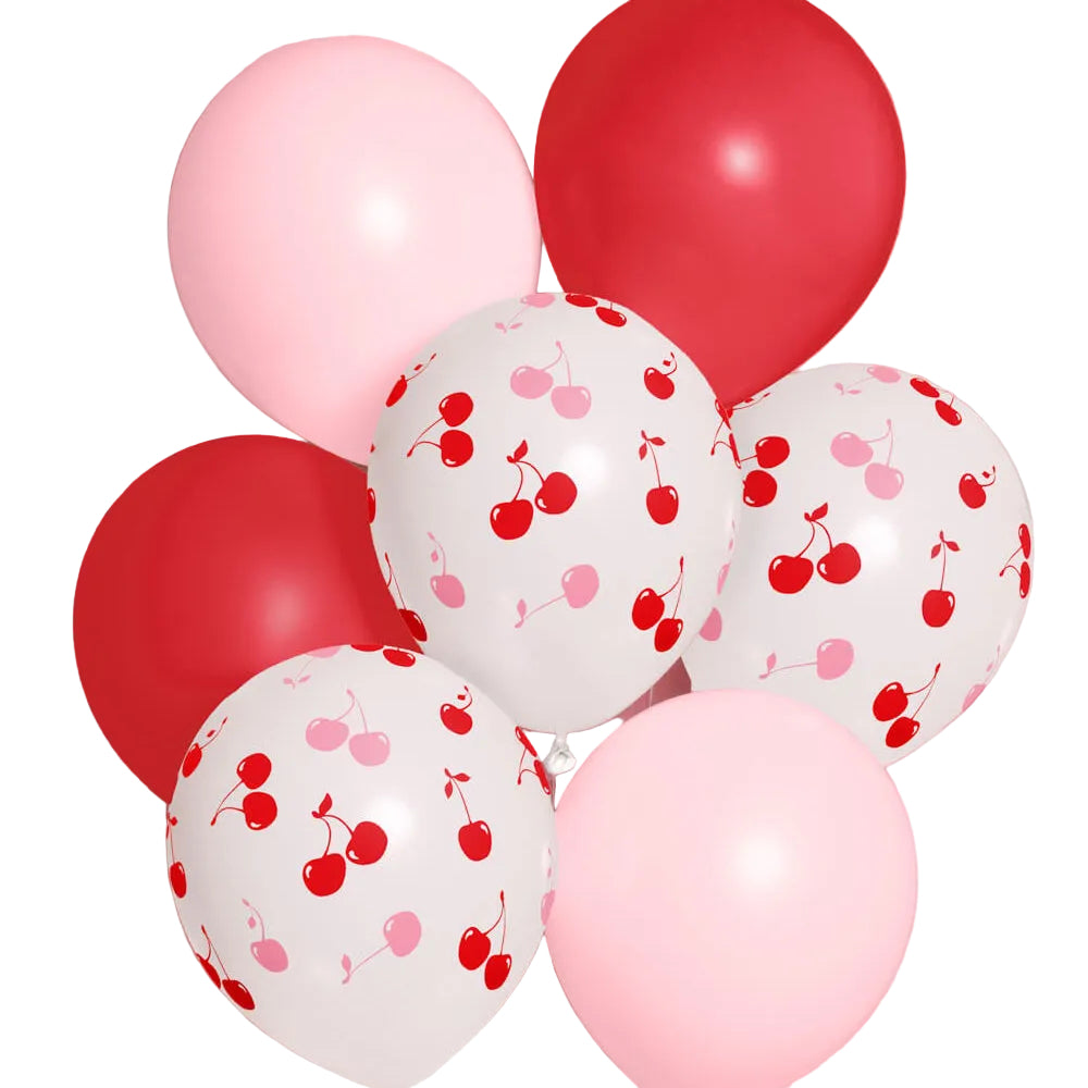 Cherry Balloon Pack - 24 latex balloons xo, Fetti Balloons Cherry Balloon Pack - 24 latex balloons Bonjour Fete - Party Supplies