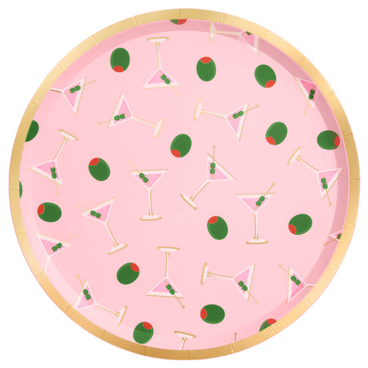 Martini Plates - 25 paper plates xo, Fetti xo, Fetti Collective Martini Plates - 25 paper plates Bonjour Fete - Party Supplies