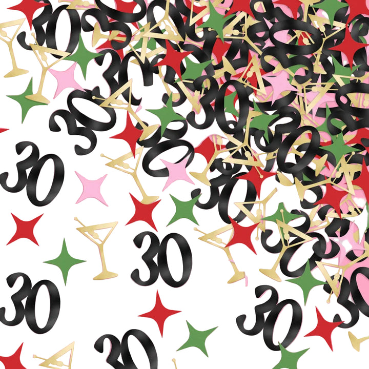 Dirty 30 Confetti - 200 pc foil confetti xo, Fetti confetti Dirty 30 Confetti - 200 pc foil confetti Bonjour Fete - Party Supplies
