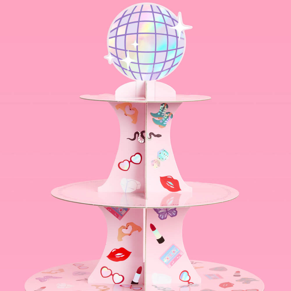 UNOFFICIAL SWIFTIE ERAS CUPCAKE TOWER xo, Fetti xo, Fetti Collective UNOFFICIAL SWIFTIE ERAS CUPCAKE TOWER Bonjour Fete - Party Supplies