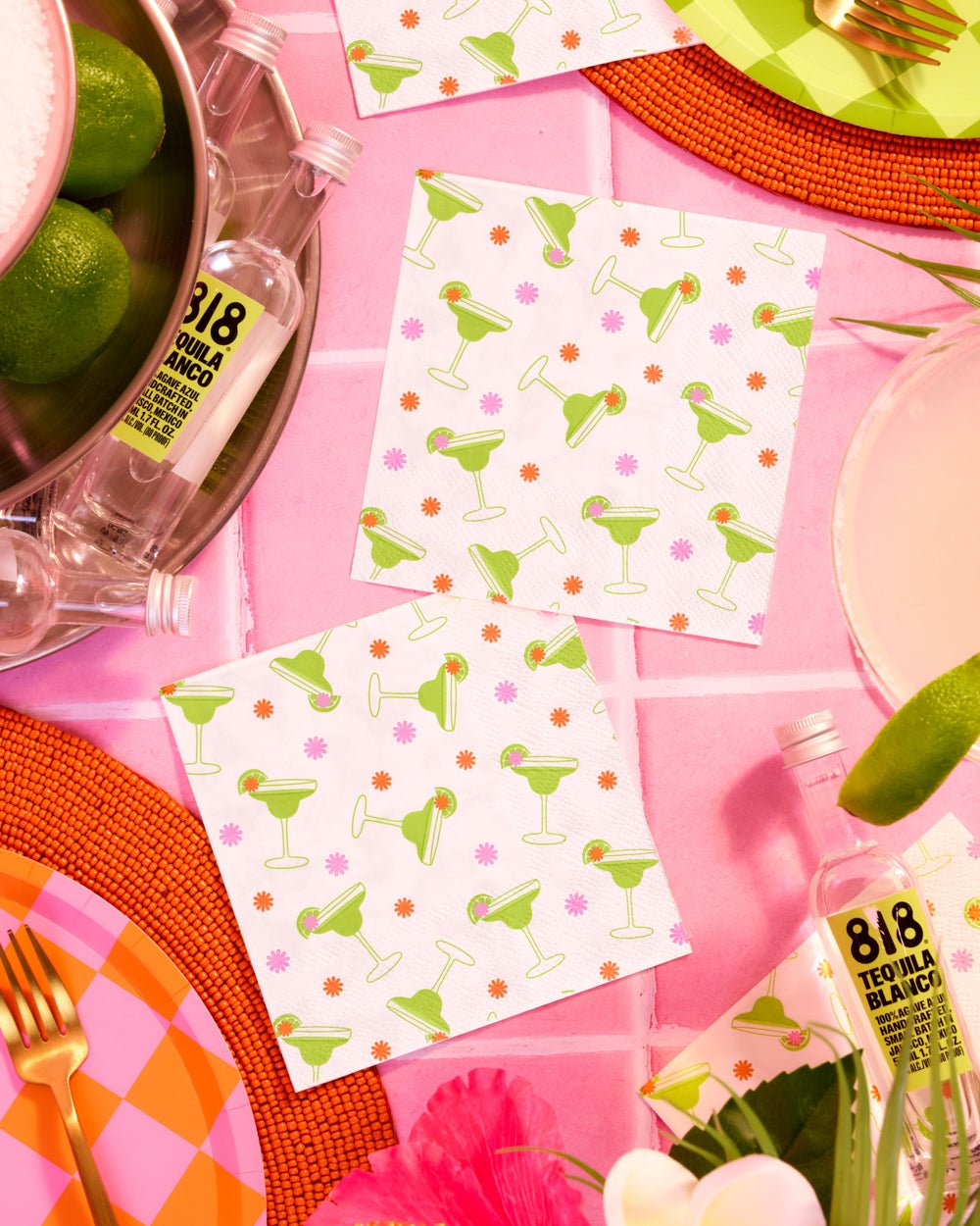 Margarita print paper party napkins by xo, Fetti, pack of 25