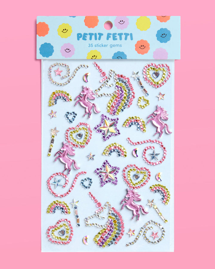 Unicorn Face Gems - Rainbow Gem Set