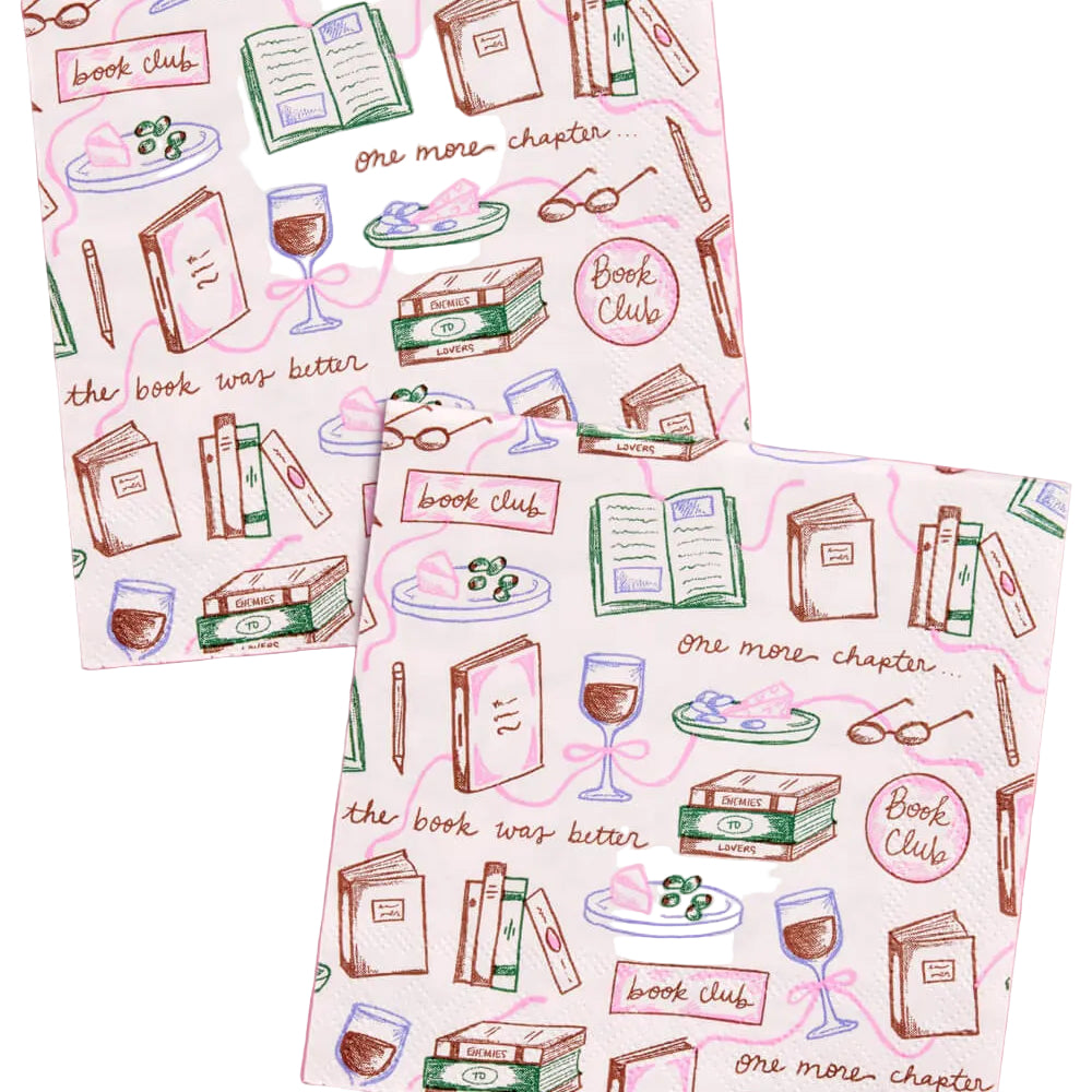 Book Club Napkins - 25 paper napkins - Bonjour Fête 