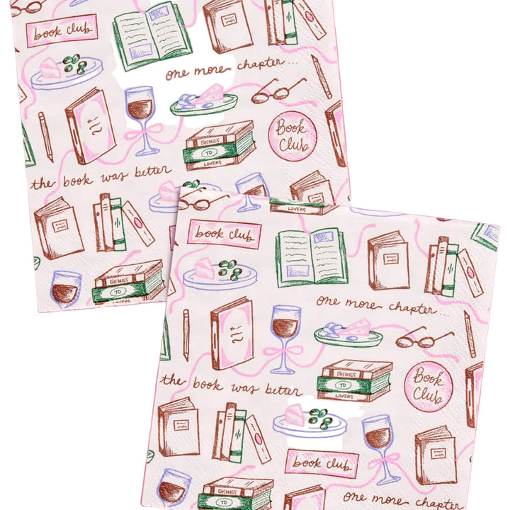 Book Club Napkins - 25 paper napkins - Bonjour Fête 