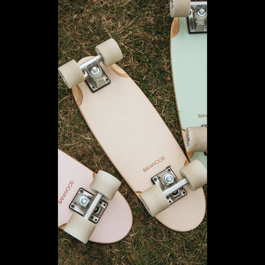 Skateboard - Cream Banwood SKATEBOARD Skateboard - Cream Bonjour Fete - Party Supplies