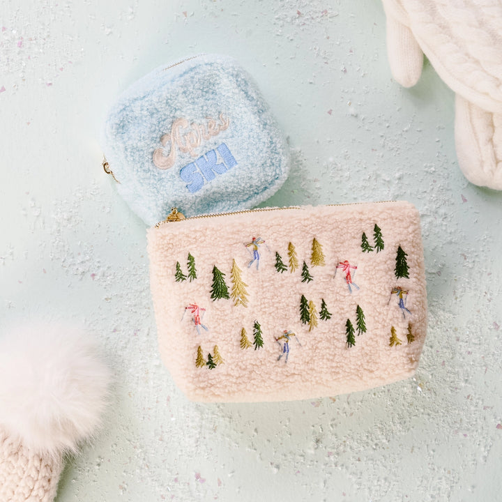 APÉS SKI SQUARE TEDDY POUCH The Darling Effect Beauty Accessories APÉS SKI SQUARE TEDDY POUCH Bonjour Fete - Party Supplies