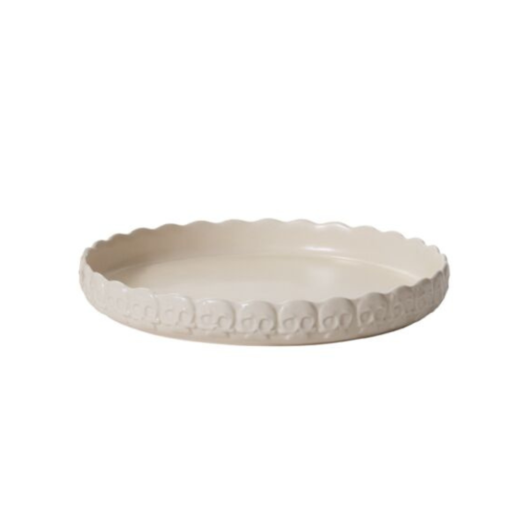Skull Ceramic Tray Bonjour Fete Party Supplies Halloween Home Decor