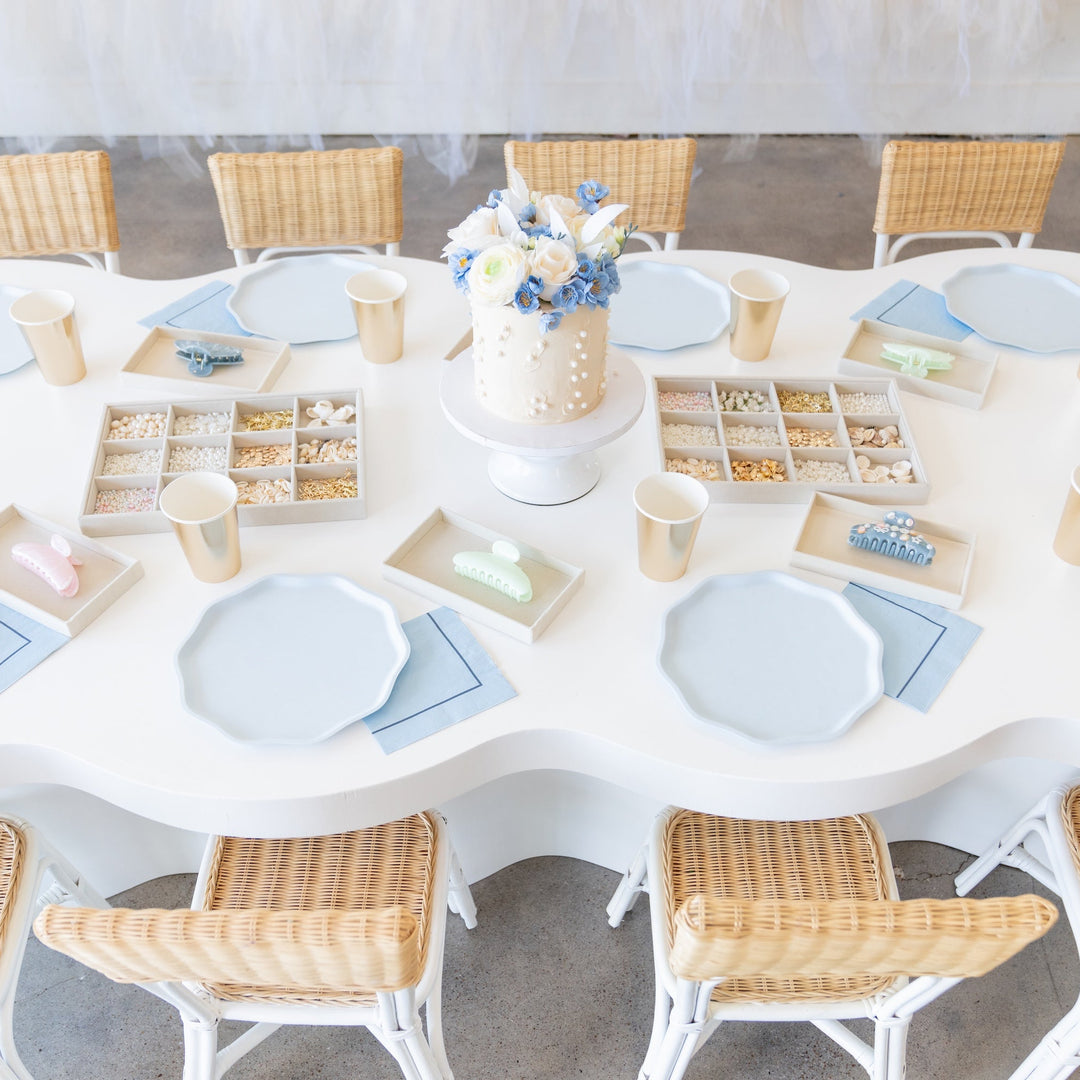 SKY BLUE SIGNATURE LARGE NAPKINS - Bonjour Fête 