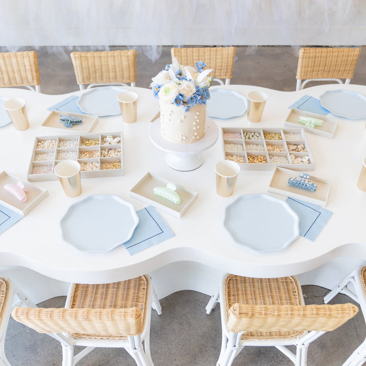 SKY BLUE SIGNATURE LARGE NAPKINS - Bonjour Fête 