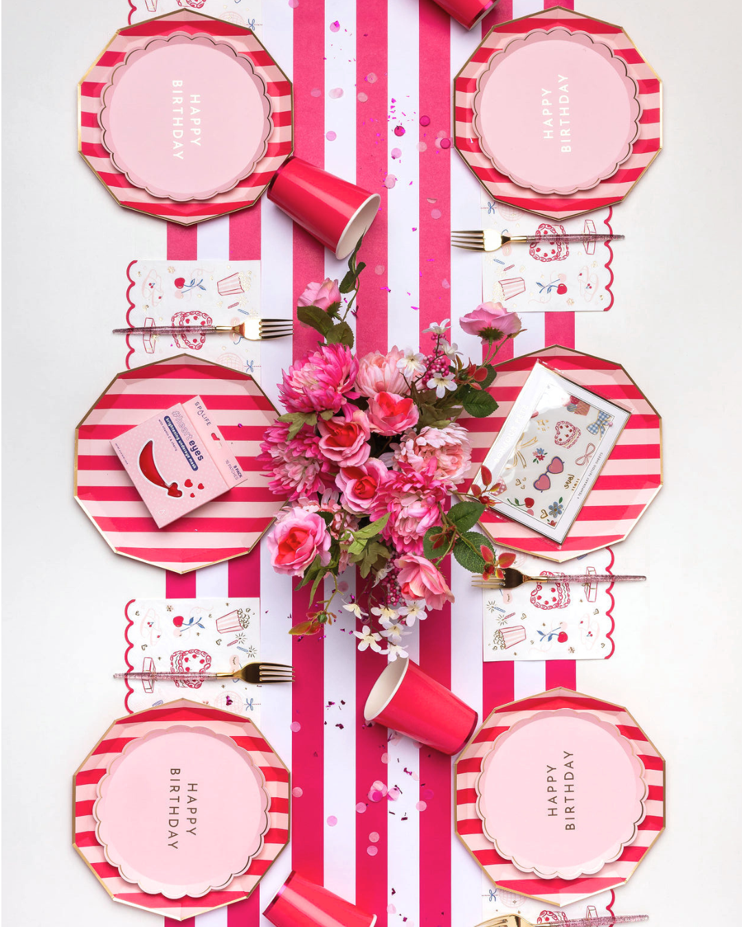 girly pink sleepover happy birthday party 