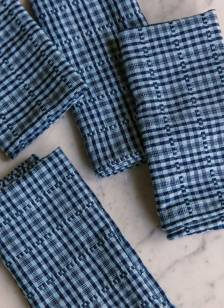 SOHO - Two Toned Indigo Napkins Heather Taylor Home simple SOHO - Two Toned Indigo Napkins Bonjour Fete - Party Supplies