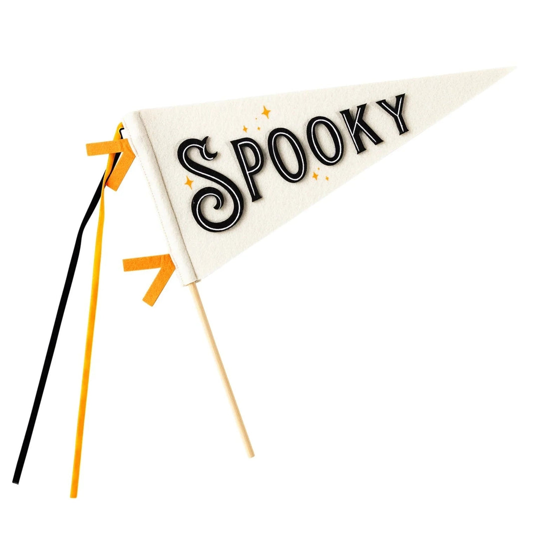 SPOOKY FELT PENNANT FLAG My Mind’s Eye Halloween Party Supplies Bonjour Fete - Party Supplies