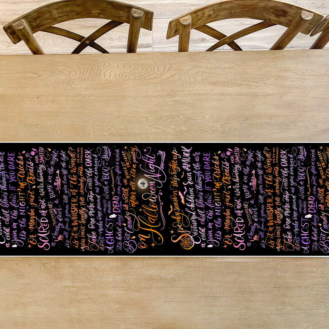 Spooky Season Halloween Table Runner Cami Monet Table Runners Spooky Season Halloween Table Runner Bonjour Fete - Party Supplies