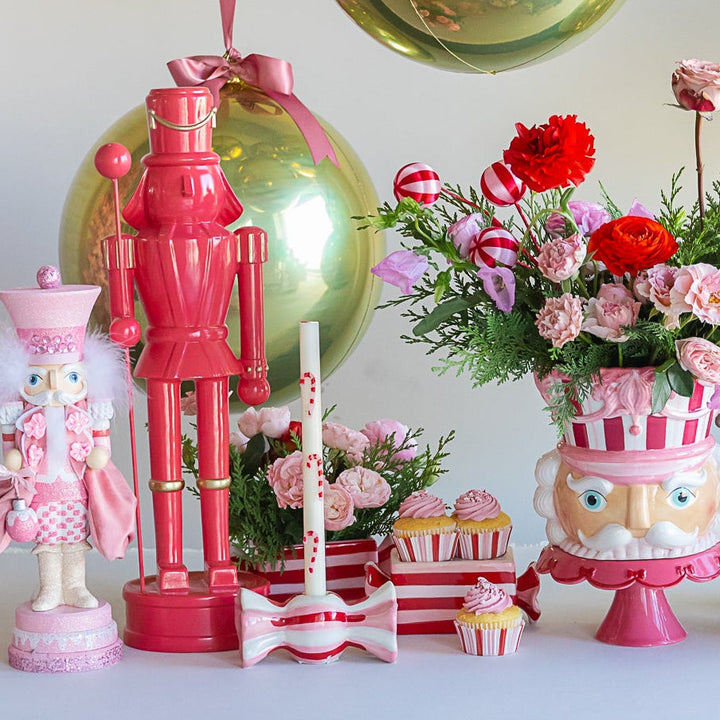 HOLIDAY CANDY VASE Accent Decor HOLIDAY CANDY VASE Bonjour Fete - Party Supplies