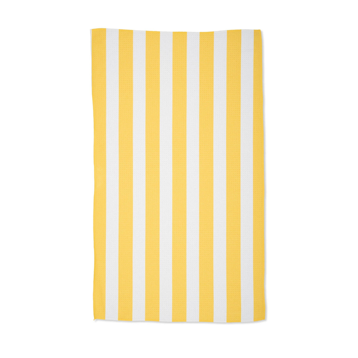 SUMMER BOLD YELLOW TEA TOWEL Geometry kitchen & entertaining Bonjour Fete - Party Supplies