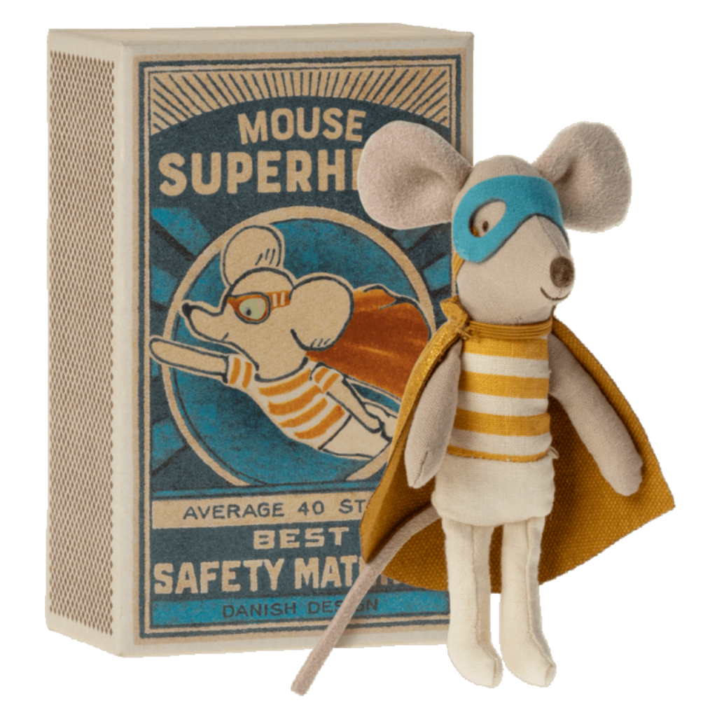 Superhero Mouse In A Box Bonjour Fete Party Supplies Dolls & Stuffed Animals