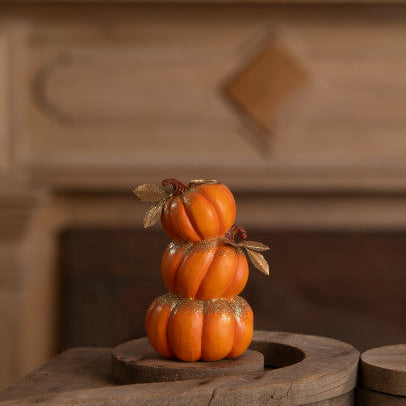 Stack of Pumpkins Candlestick Bethany Lowe Designs, Inc. Stack of Pumpkins Candlestick Bonjour Fete - Party Supplies