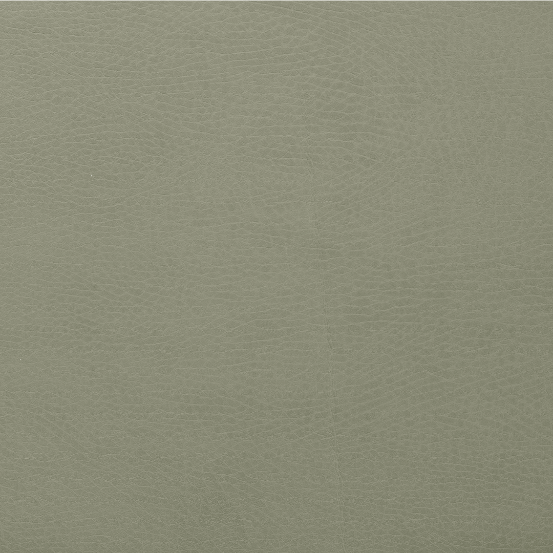 Detail of the Gathre play cube's wipeable vegan leather surface.