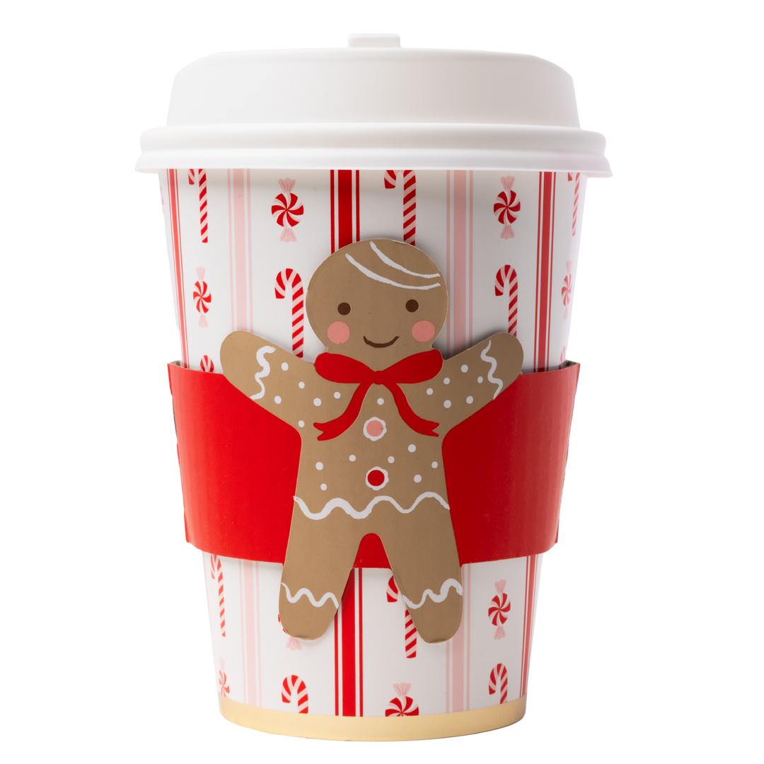 SWEET GINGERBREAD HOT CUPS Bonjour Fete Cups SWEET GINGERBREAD HOT CUPS Bonjour Fete - Party Supplies