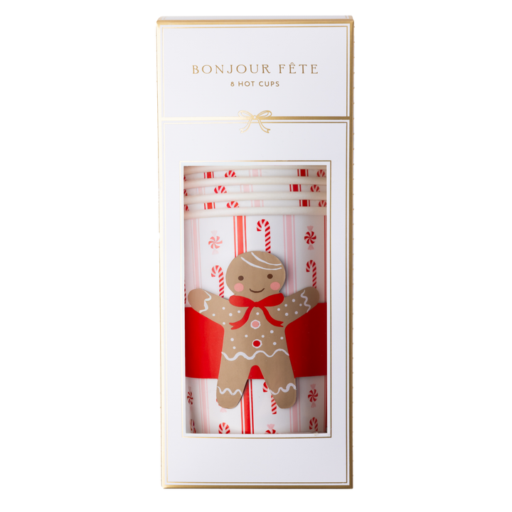 SWEET GINGERBREAD HOT CUPS Bonjour Fete Cups SWEET GINGERBREAD HOT CUPS Bonjour Fete - Party Supplies