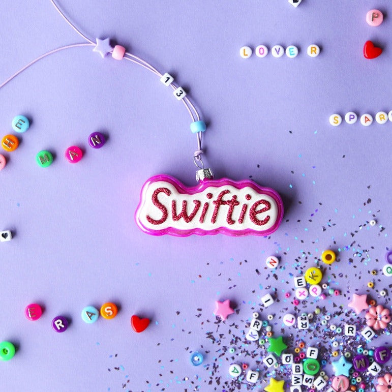 SWIFTIE GLASS ORNAMENT BY CODY FOSTER Cody Foster Co. Bonjour Fete - Party Supplies