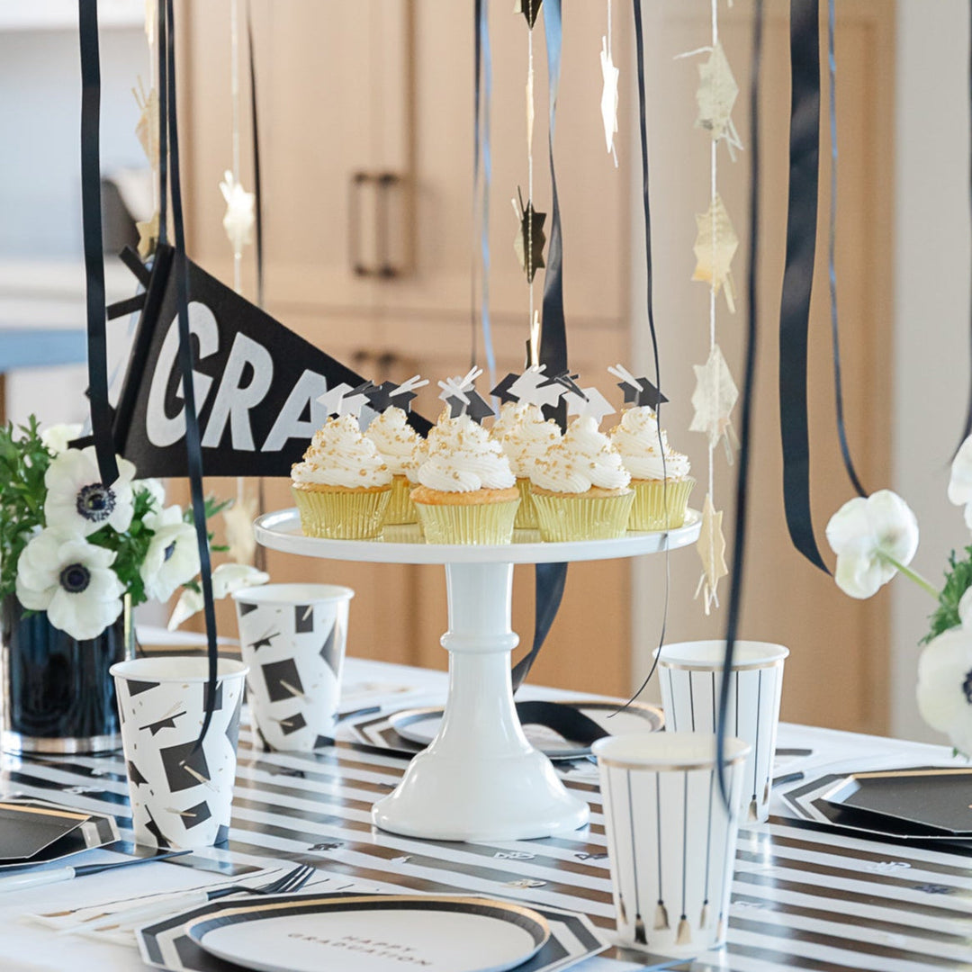 TARGET GRAD HAT CUPCAKE TOPPERS Bonjour Fete Cups TARGET GRAD HAT CUPCAKE TOPPERS Bonjour Fete - Party Supplies