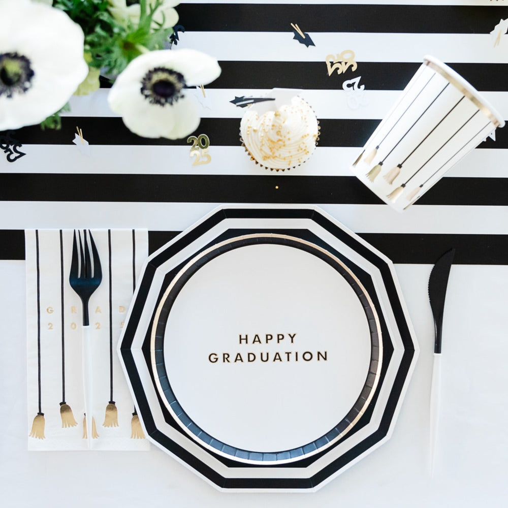 TARGET HAPPY GRADUATION SNACK PLATES Bonjour Fete Plates TARGET HAPPY GRADUATION SNACK PLATES Bonjour Fete - Party Supplies