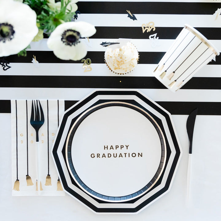 TARGET HAPPY GRADUATION SNACK PLATES Bonjour Fete Plates TARGET HAPPY GRADUATION SNACK PLATES Bonjour Fete - Party Supplies