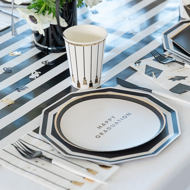 TARGET HAPPY GRADUATION SNACK PLATES Bonjour Fete Plates TARGET HAPPY GRADUATION SNACK PLATES Bonjour Fete - Party Supplies