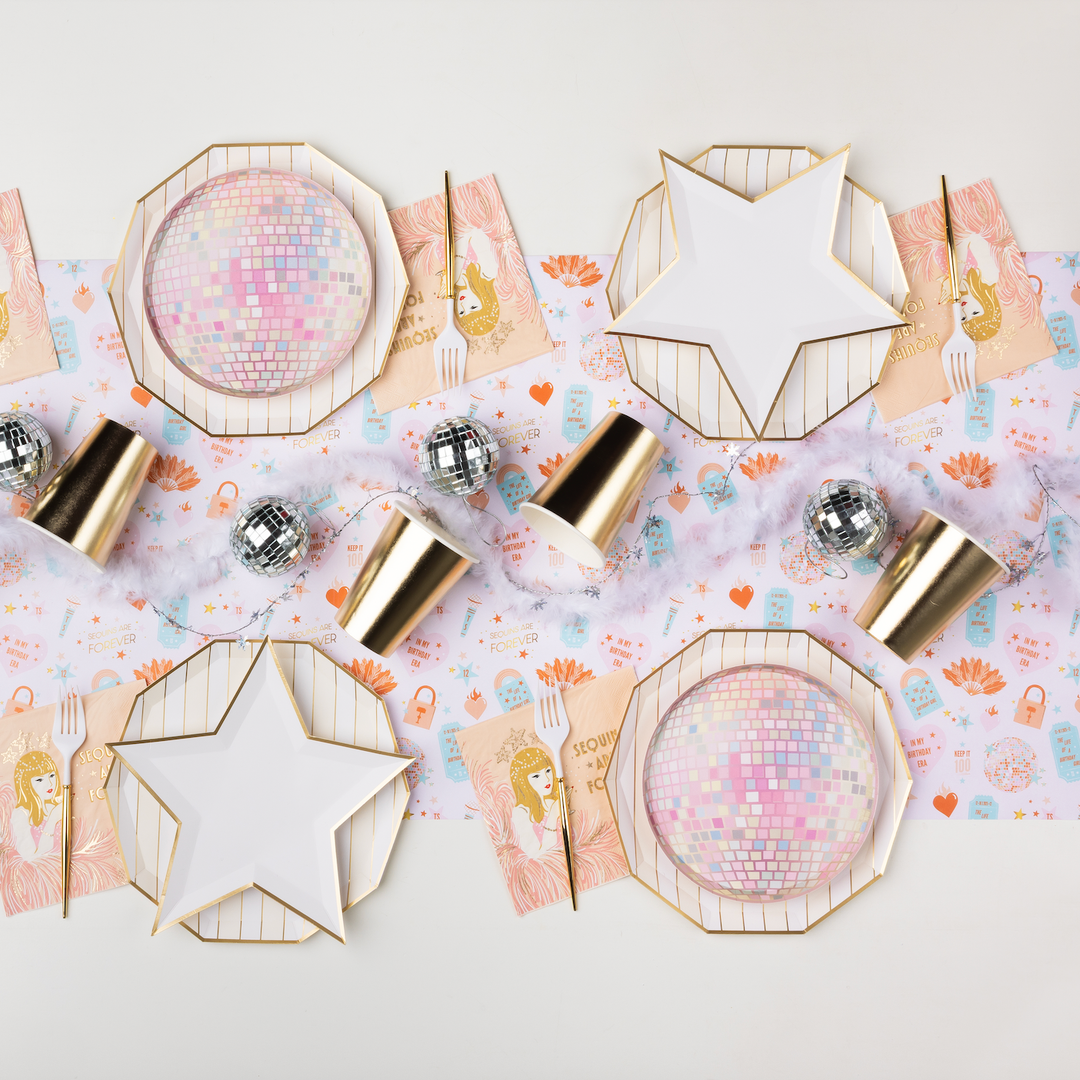 BLANC WHITE STAR SHAPED PLATES Bonjour Fete Plates BLANC WHITE STAR SHAPED PLATES Bonjour Fete - Party Supplies