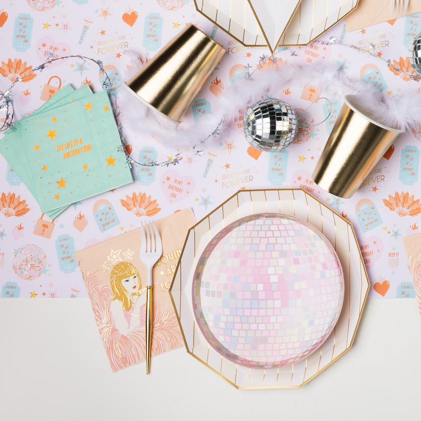 THE LIFE OF A BIRTHDAY GIRL COCKTAIL NAPKINS Bonjour Fete Napkins THE LIFE OF A BIRTHDAY GIRL COCKTAIL NAPKINS Bonjour Fete - Party Supplies