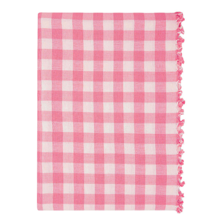 GINGHAM - Peony Tablecloth Heather Taylor Home GINGHAM - Peony Tablecloth Bonjour Fete - Party Supplies