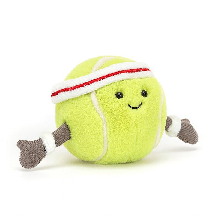 AMUSEABLE SPORTS TENNIS BALL BY JELLYCAT Jellycat Dolls & Stuffed Animals Bonjour Fete - Party Supplies