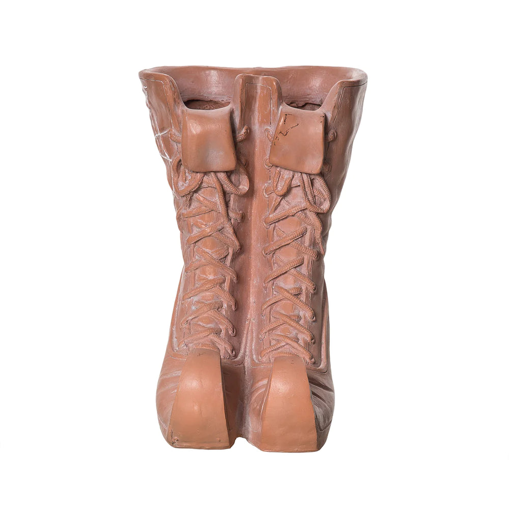 FAUX TERRACOTTA WITCH BOOT CONTAINER Transpac Halloween Home Decor Bonjour Fete - Party Supplies