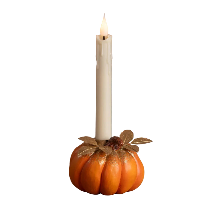 BETHANY LOWE PUMPKIN CANDLESTICK Bethany Lowe Designs, Inc. BETHANY LOWE PUMPKIN CANDLESTICK Bonjour Fete - Party Supplies