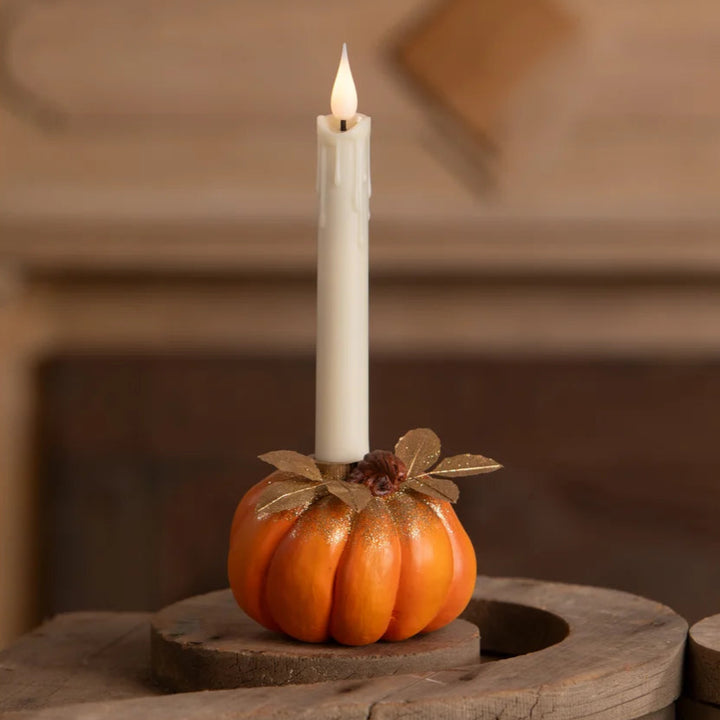 BETHANY LOWE PUMPKIN CANDLESTICK Bethany Lowe Designs, Inc. BETHANY LOWE PUMPKIN CANDLESTICK Bonjour Fete - Party Supplies