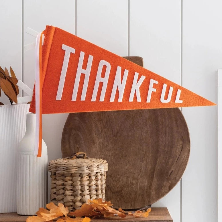 THANKFUL FELT PENNANT FLAG – Bonjour Fête